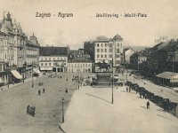 Trg bana Jelačića oko 1905.-1910. godine